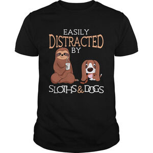 Easily Distracted By Sloths And Dogs Shirt